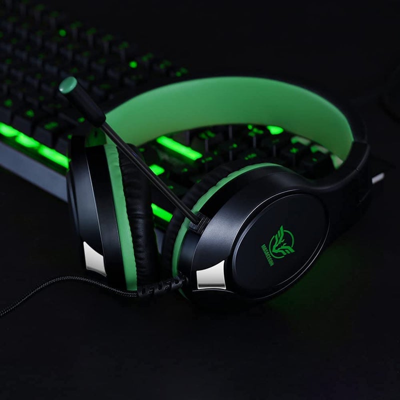 Masacegon Gaming Headset for PC,Gaming Headphone Compatible with Xboxone,PS4,Nintendo Switch,3.5mm Over-Ear Headphones with Noise Canceling Feature - Image 4